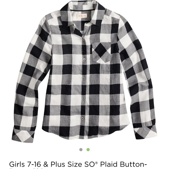 Girls buffalo plaid shirt Size 16 NWT - Picture 2 of 7